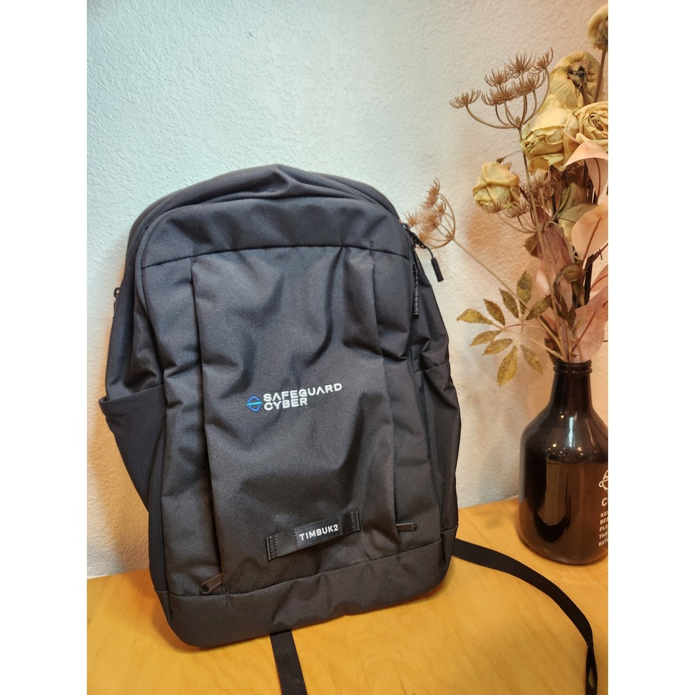 NWT Timbuk2 Parkside Eco Black Laptop Backpack Commuter Travel Work Bag logo